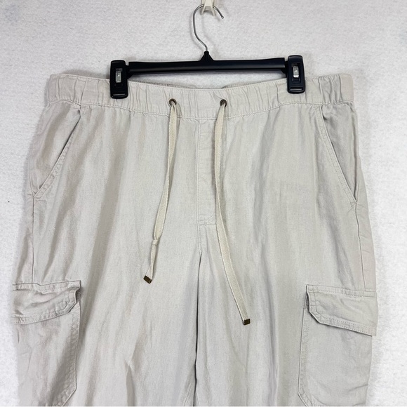 St. John's Bay Cream Joggers with Relaxed Fit - Picture 3 of 11